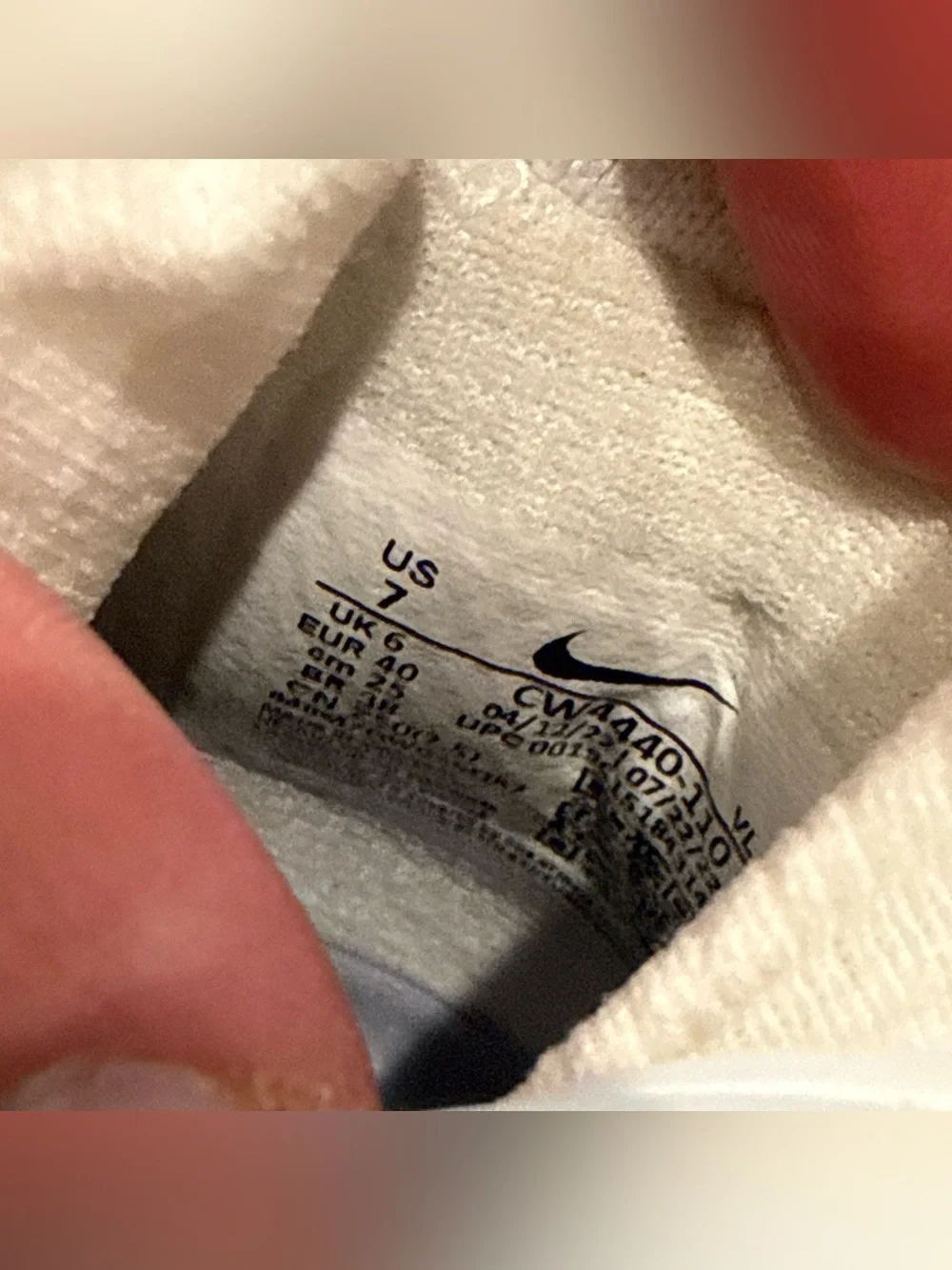 Nike men’s size